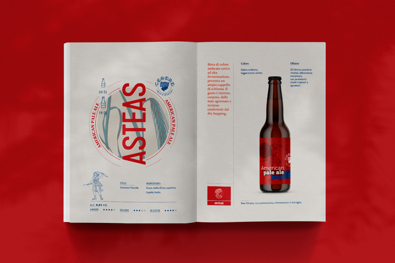 Realizzazione cataolgo brochure birra cerere avellino benevento napoli caserta