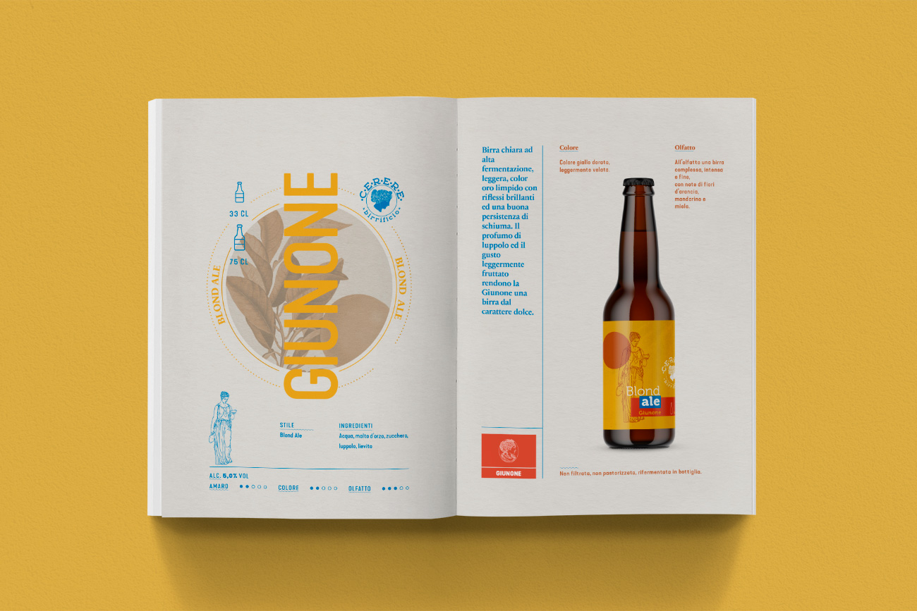Realizzazione cataolgo brochure birra cerere avellino benevento napoli caserta