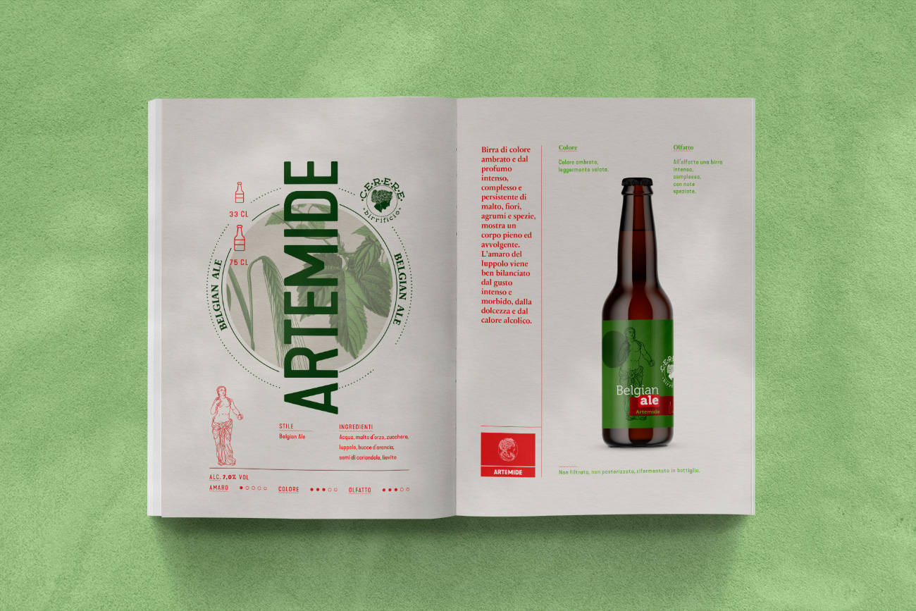 Realizzazione cataolgo brochure birra cerere avellino benevento napoli caserta