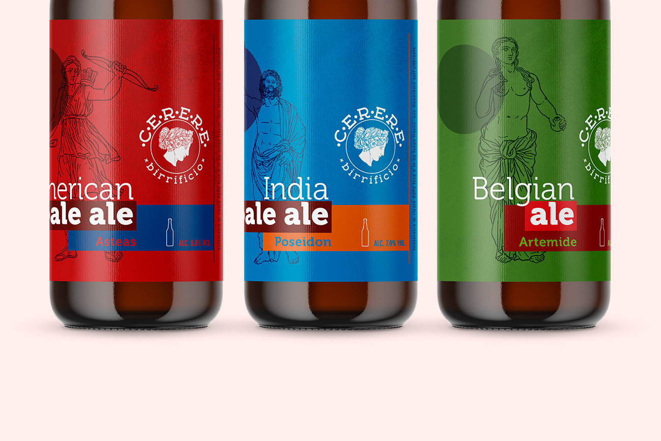 Realizzazione packaging etichette birra cerere avellino benevento napoli caserta