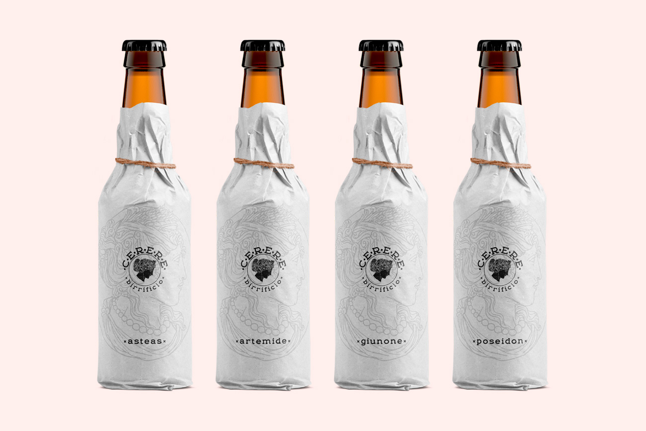 Realizzazione packaging etichette birra cerere avellino benevento napoli caserta