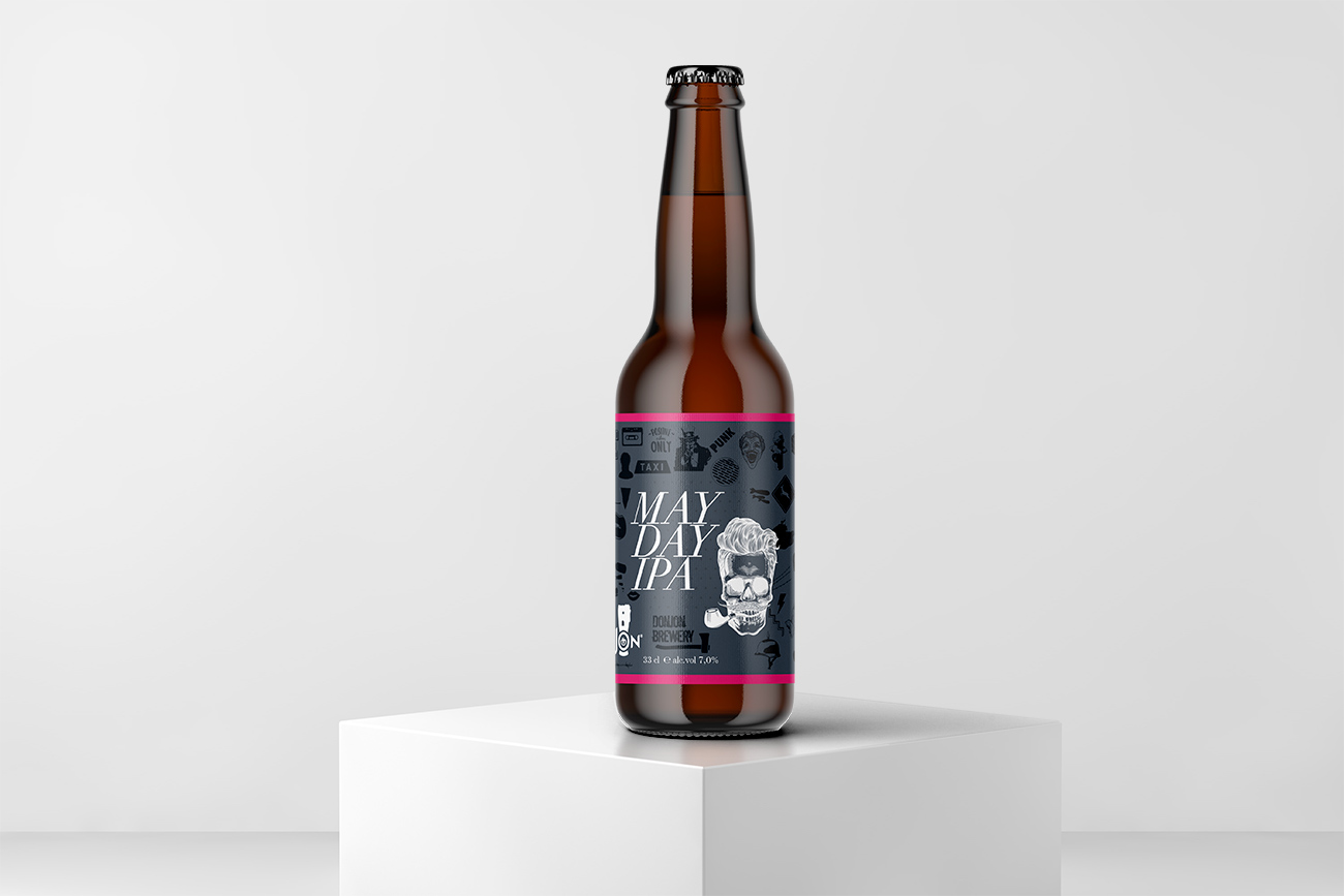 Progettazione grafica etichetta birra donjon avellino