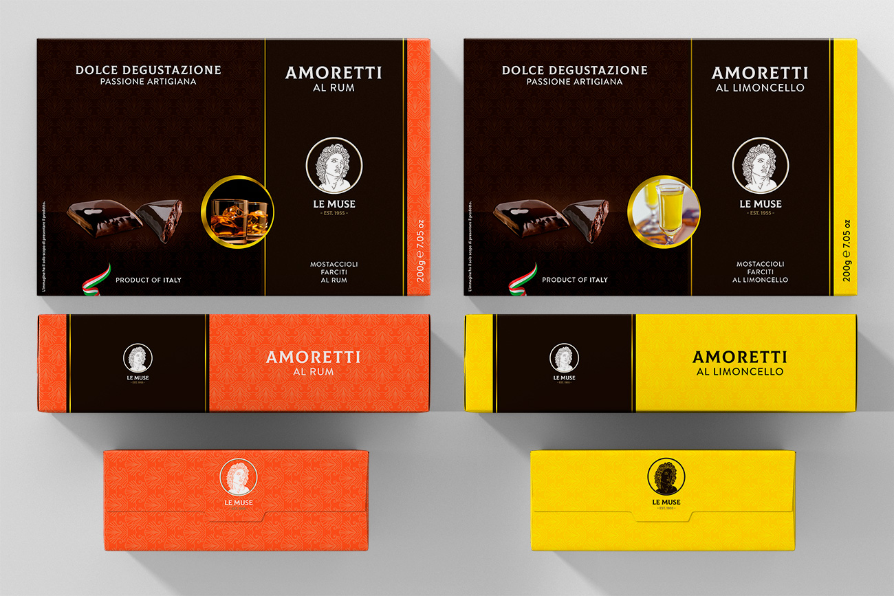 Realizzazione packaging etichette dolciaria food avellino benevento napoli caserta