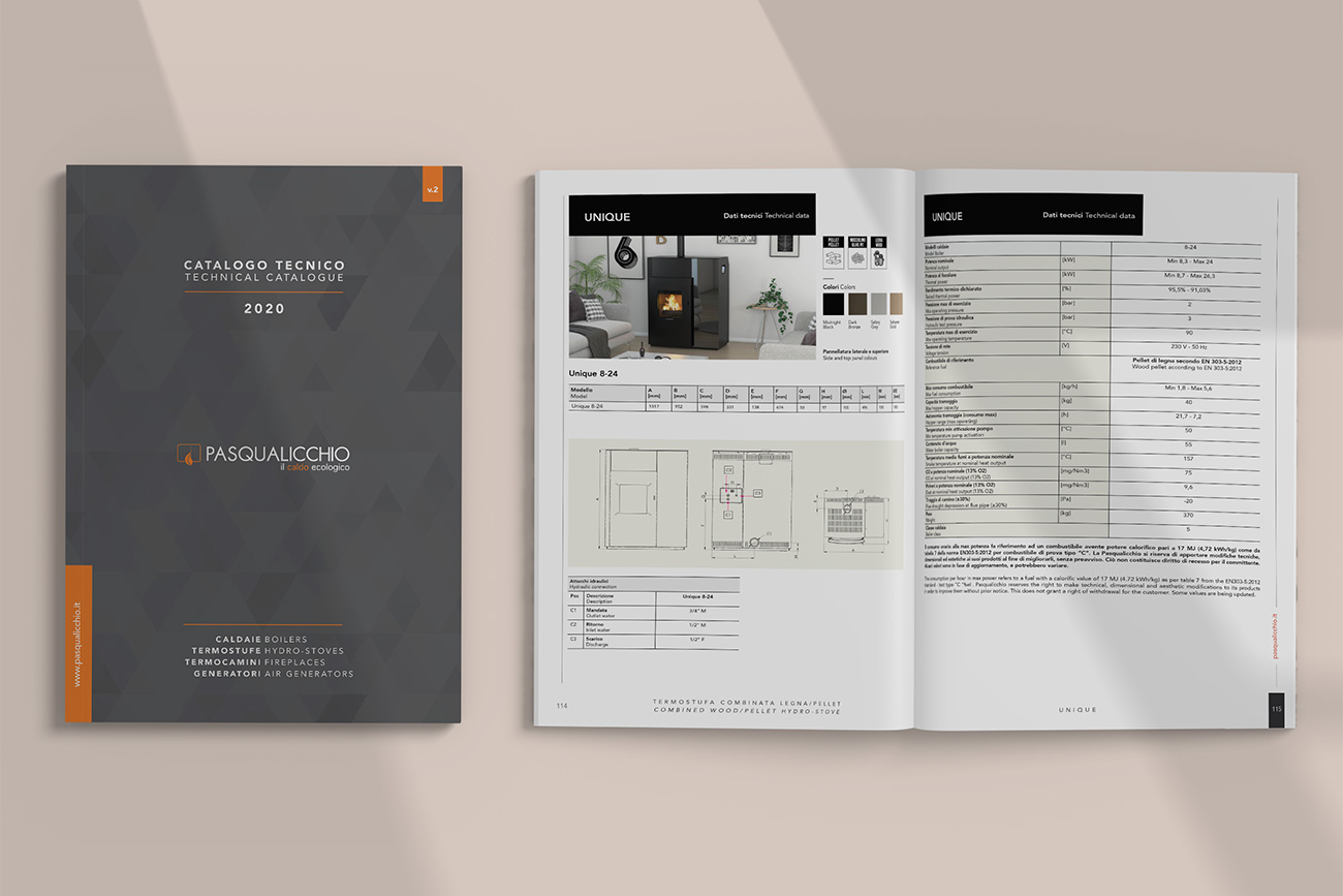 progettazione grafica catalogo pasqualicchio benevento