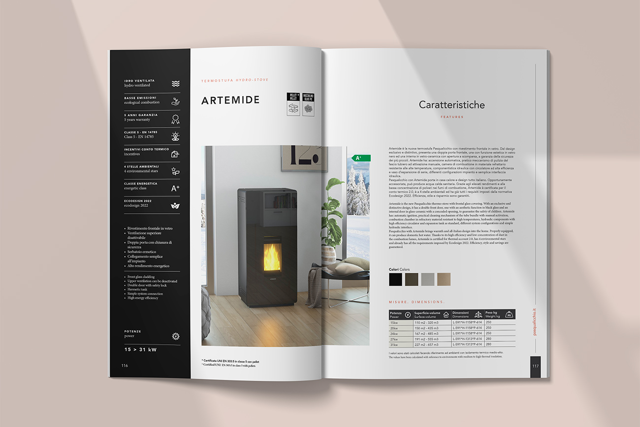 progettazione grafica catalogo pasqualicchio benevento