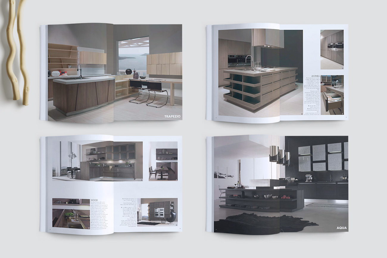 Progettazione grafica catalogo brochure interior napoli