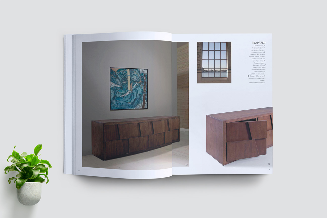 Progettazione grafica catalogo brochure interior napoli