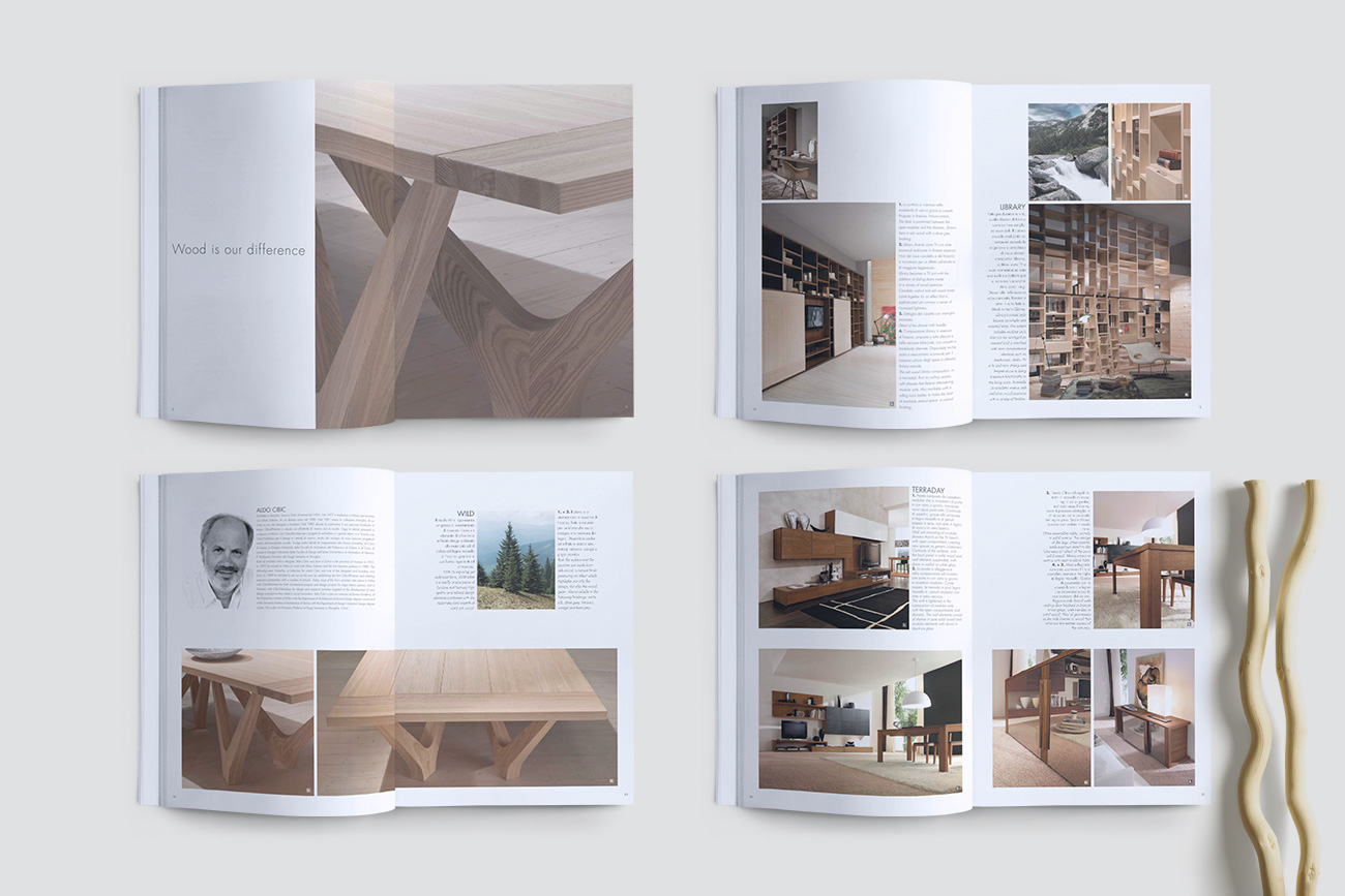 Progettazione grafica catalogo brochure interior napoli