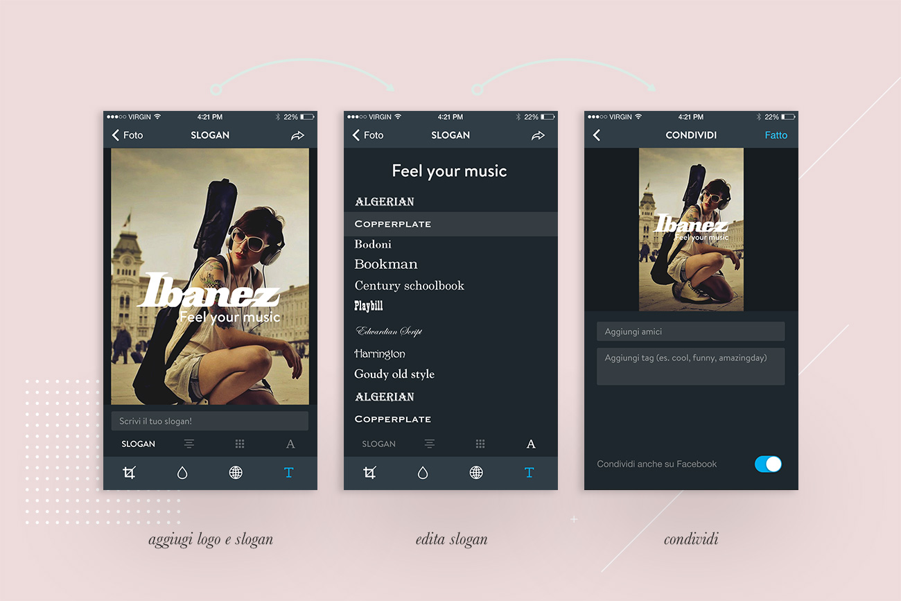 Progettazione User Interface Design Shambles App
