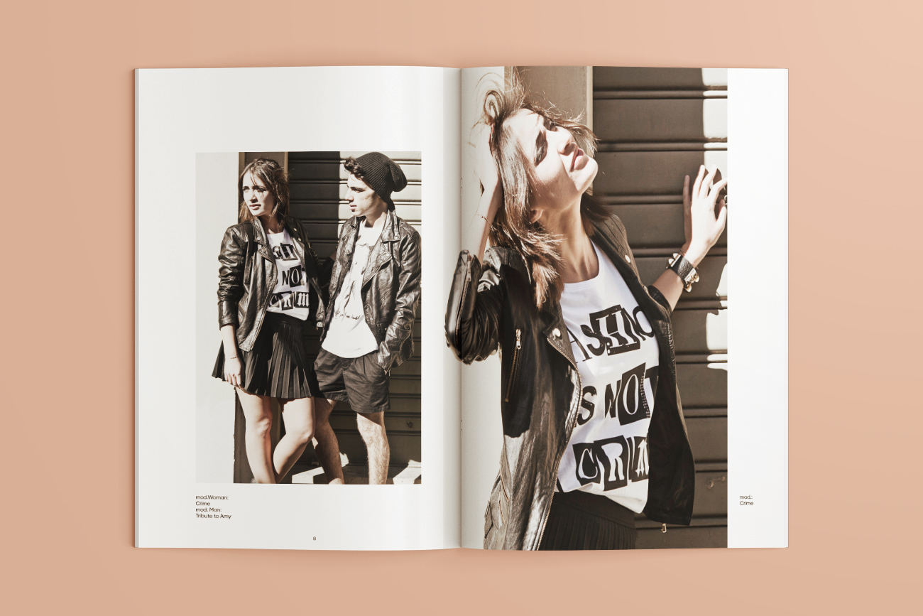 Progettazione grafica catalogo lookbook fashion chicphobia napoli
