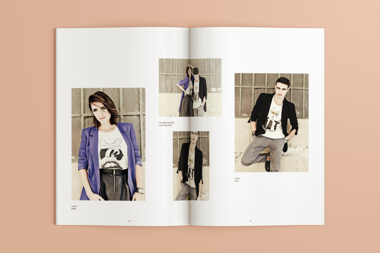 Progettazione grafica catalogo lookbook fashion chicphobia napoli