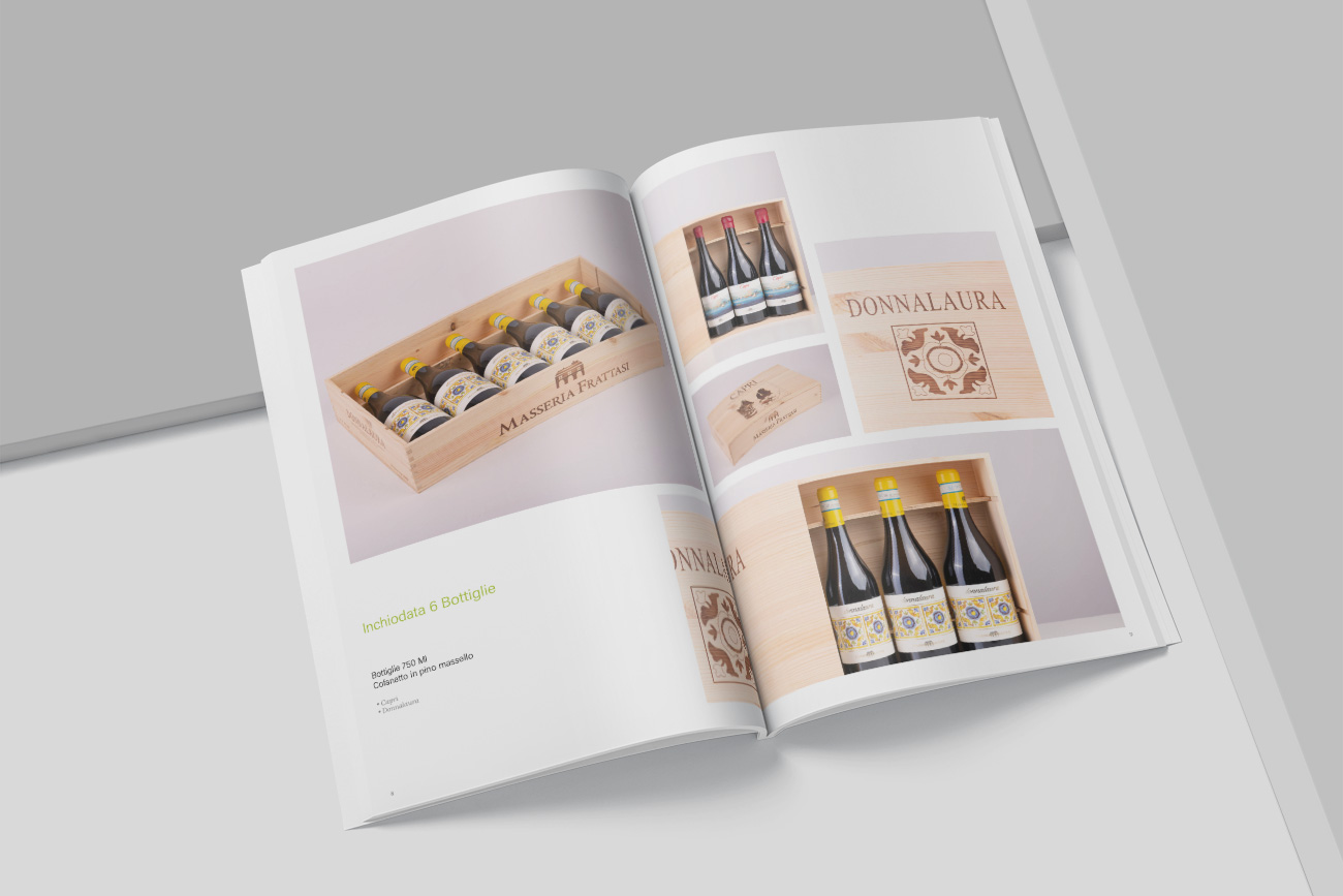 progettazione grafica catalogo brochure masseria frattasi benevento