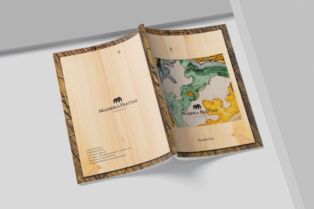 progettazione grafica catalogo brochure masseria frattasi benevento