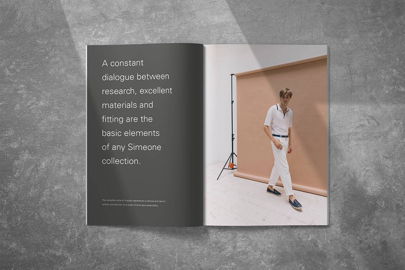 progettazione grafica lookbook catalogo simeone napoli