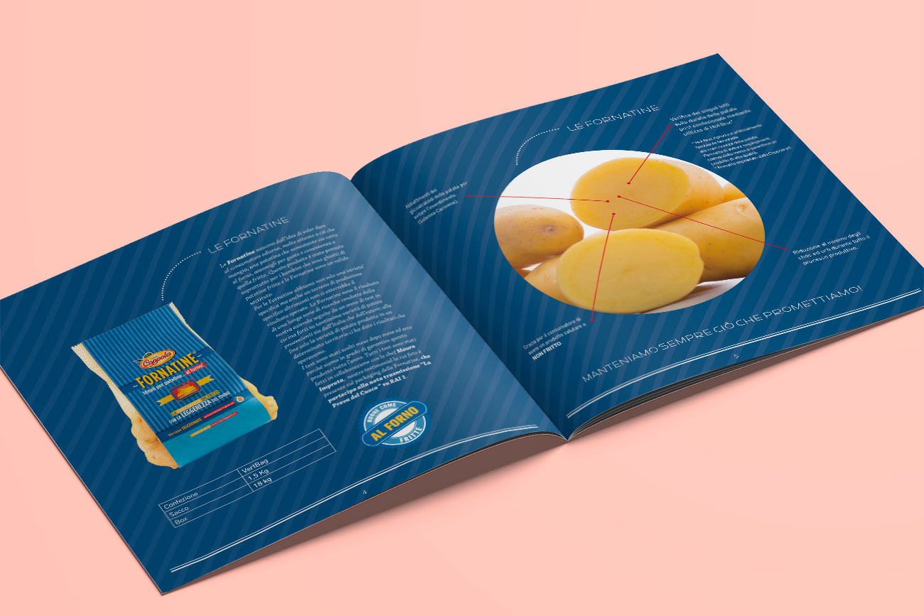 Progetto grafico brochure catalogo patate coppola benevento