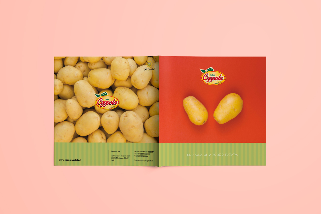 Progetto grafico brochure catalogo patate coppola benevento