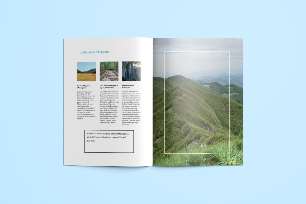 progetto grafico brochure partenio avellino