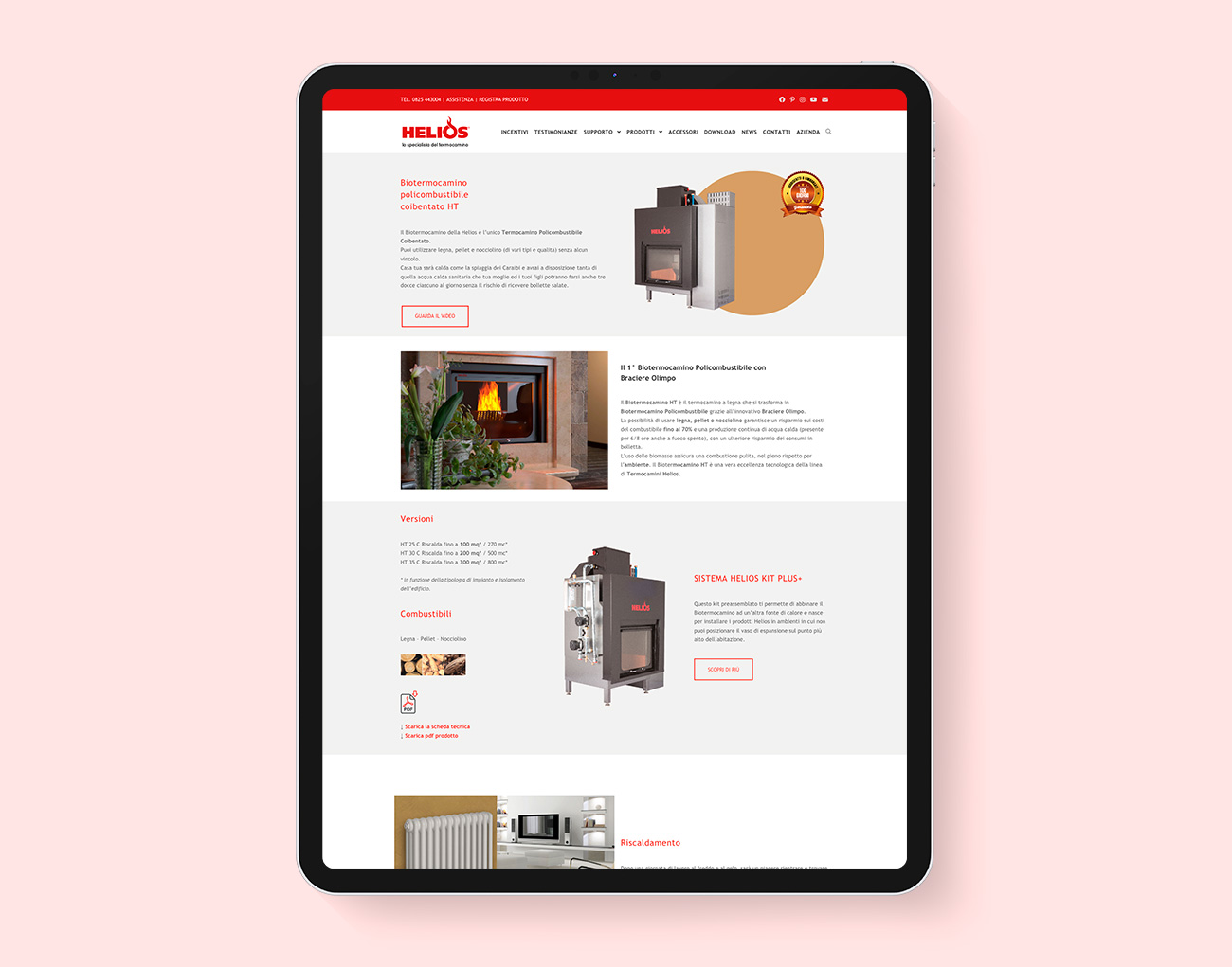 Realizzazione sito web Helios Avellino