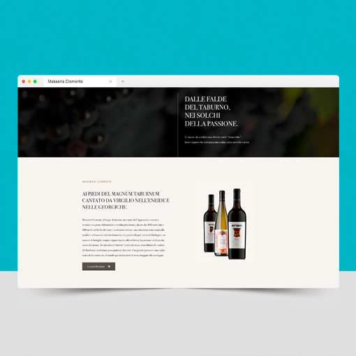 Realizzazione sito web Masseria Clemente Benevento