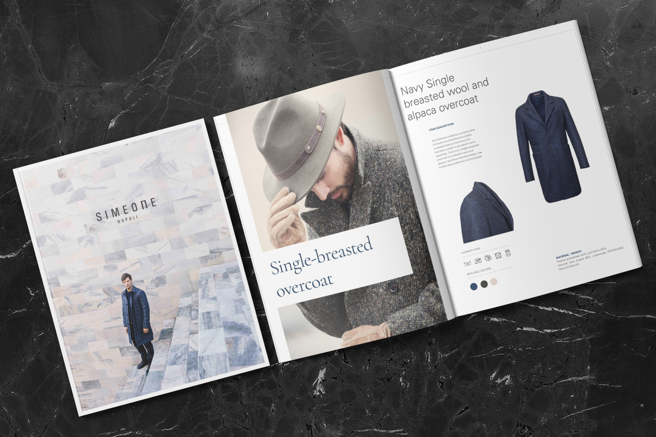 progettazione grafica catalogo di moda simeone napoli grafico pubblicitario