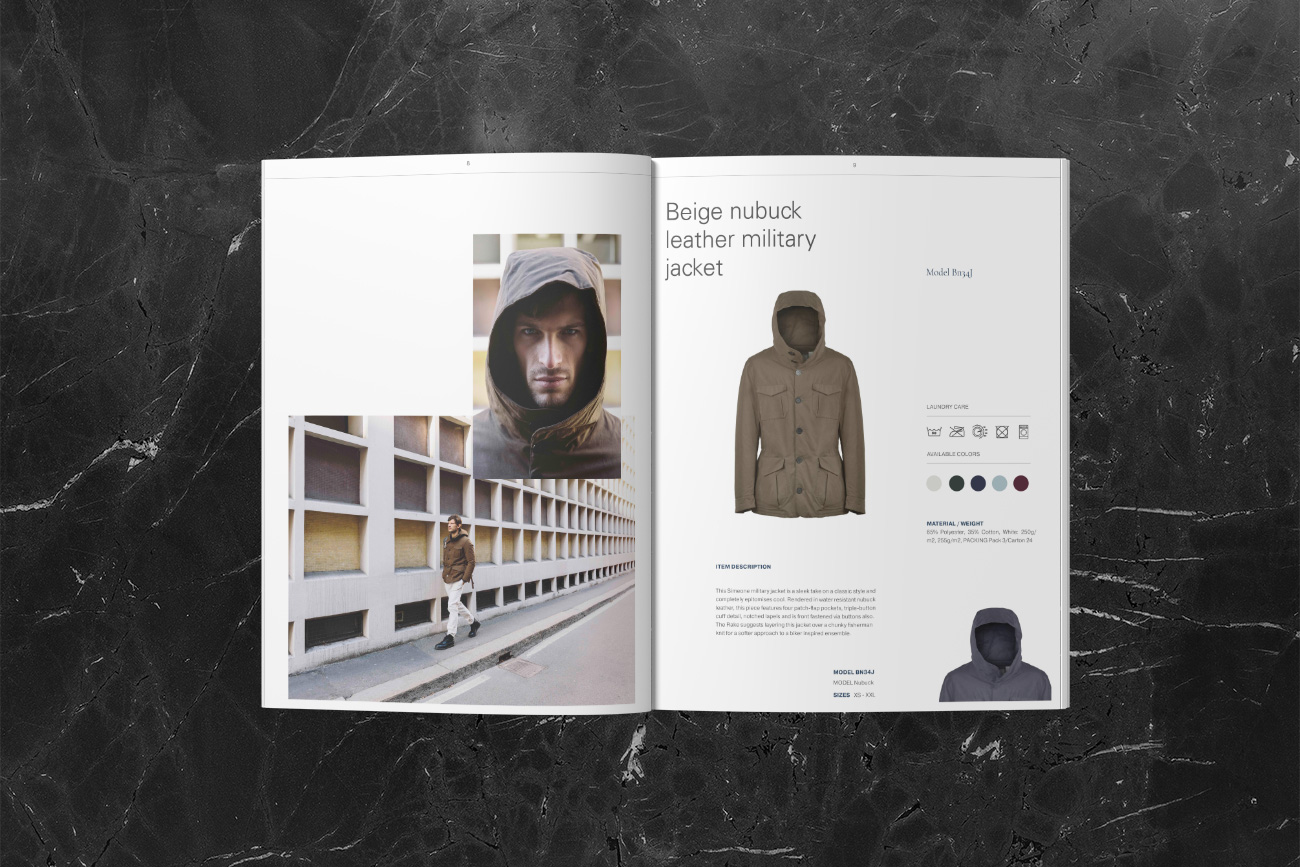 progettazione grafica catalogo di moda simeone napoli grafico pubblicitario
