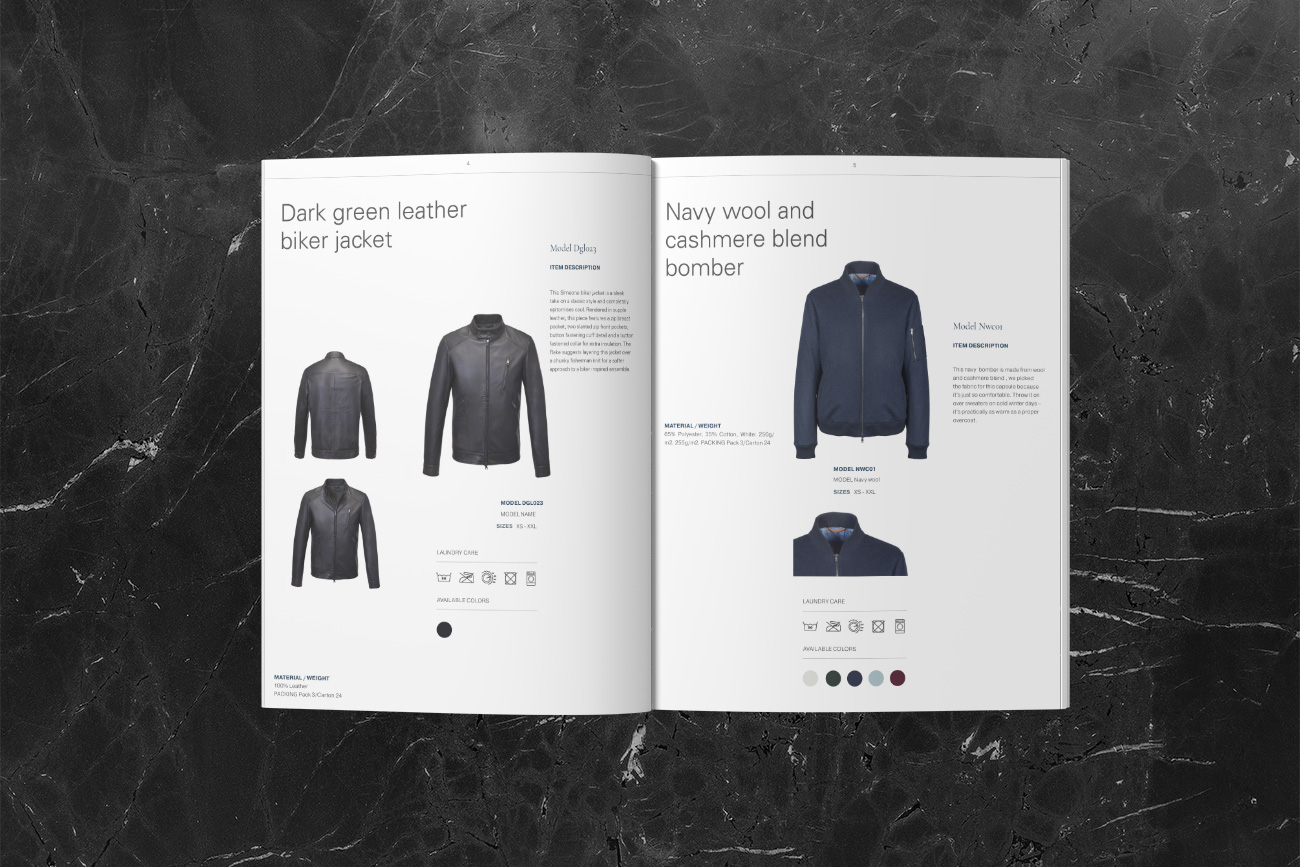 progettazione grafica catalogo di moda simeone napoli grafico pubblicitario