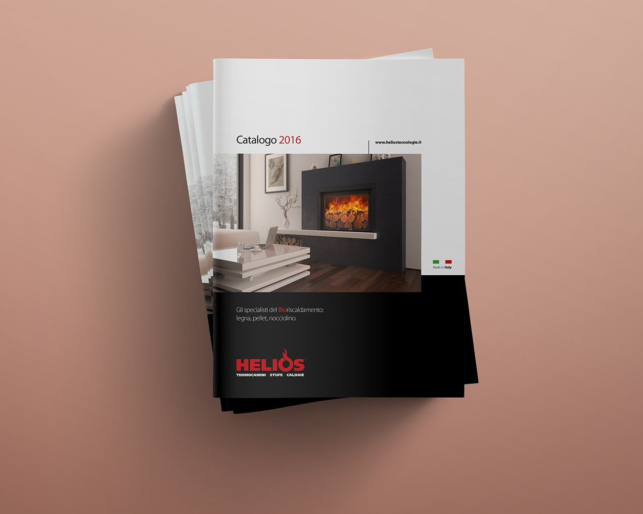 progettazione grafica catalogo prodotti brochure helios avellino