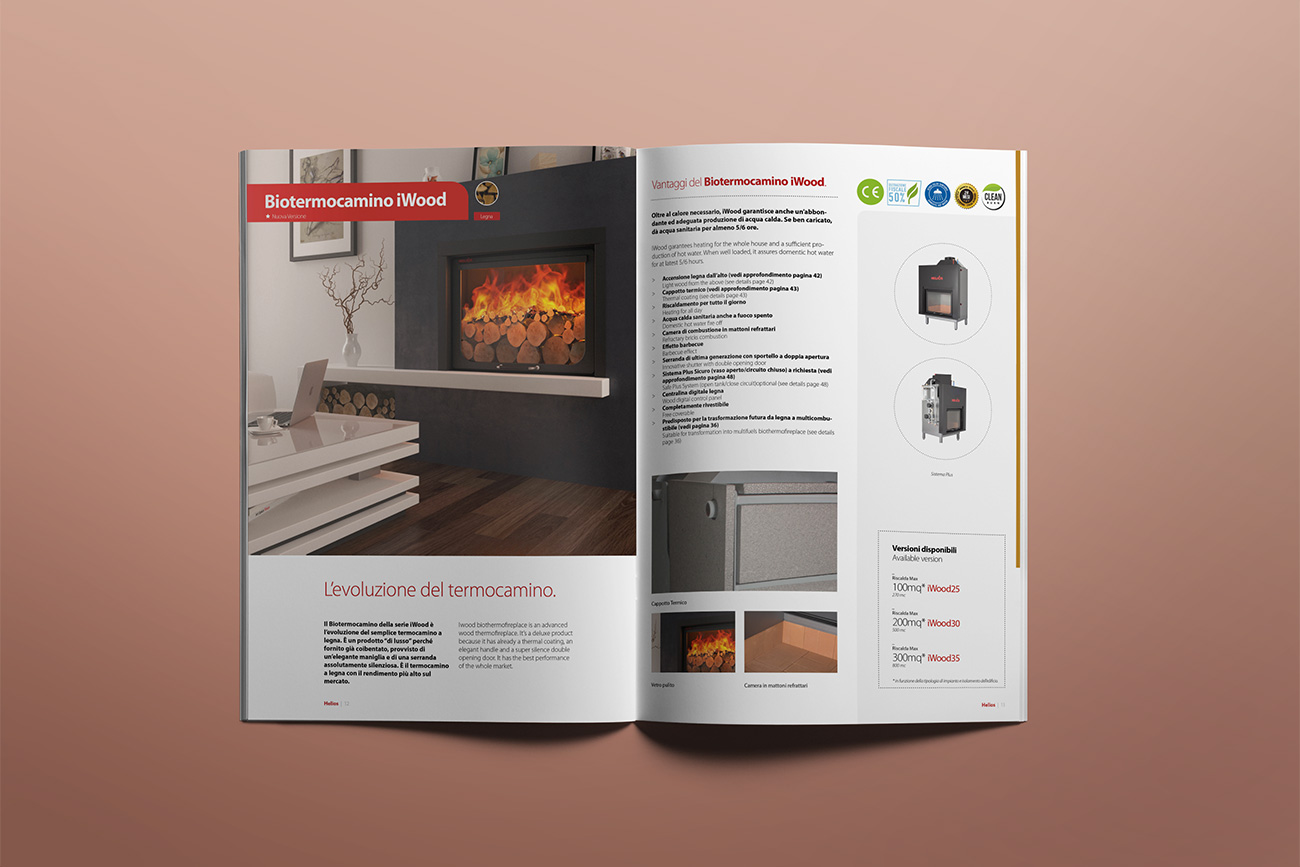 progettazione grafica catalogo prodotti brochure helios avellino