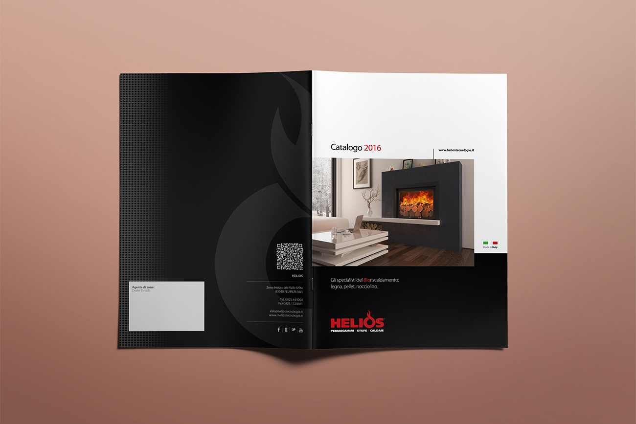 progettazione grafica catalogo prodotti brochure helios avellino