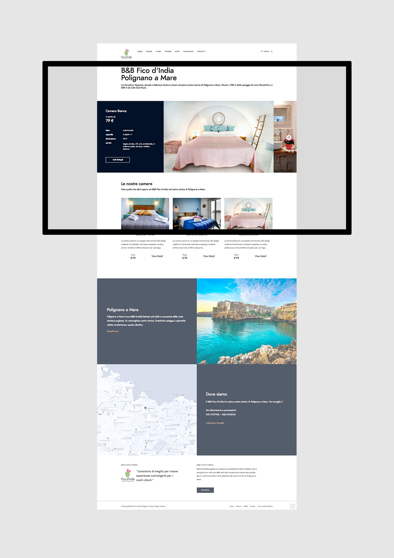 realizzazione e progettazione siti web con gestionale per prenotazione alberghi polignao a mare napoli costiera amalfitana costiera sorrentina salerno