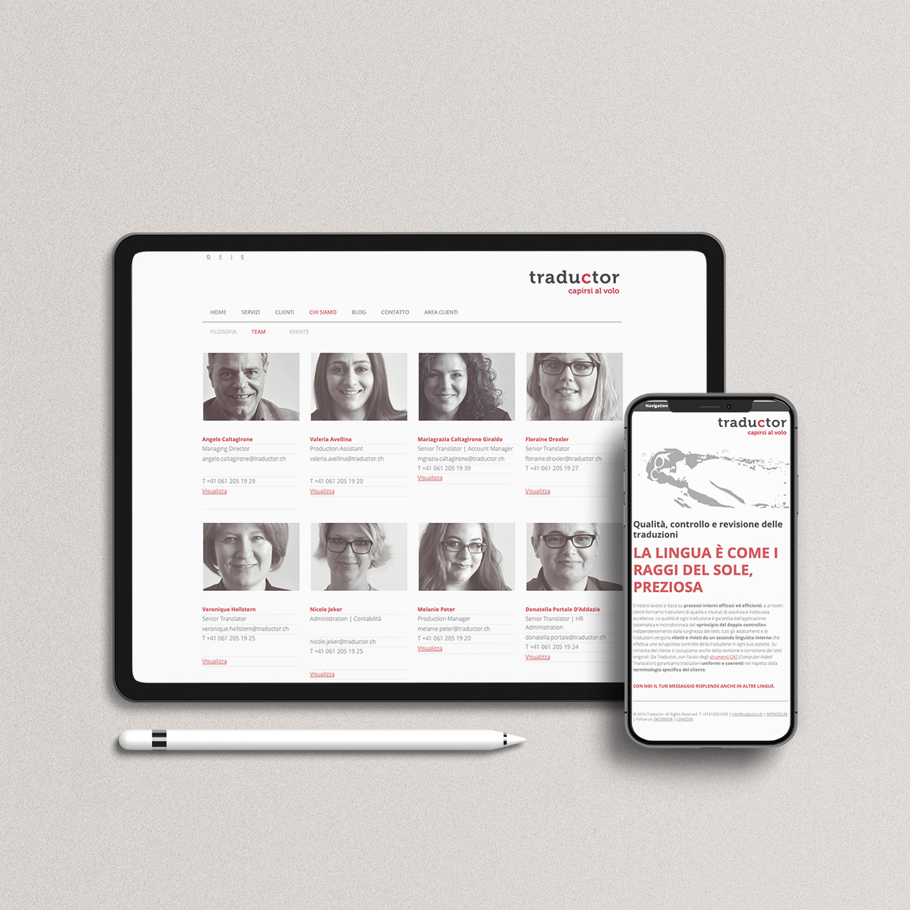 realizzazione sito web agenzia traduzioni basilea